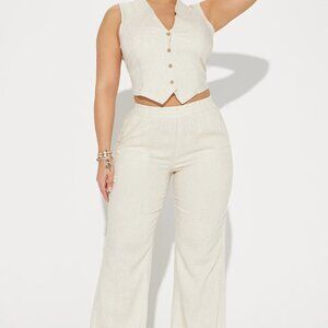 Linen Vest - Fashion Nova